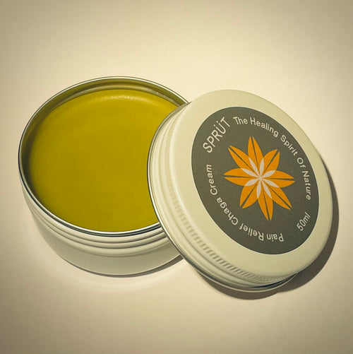 [Pain Relief Chaga Cream] [Jar] Ingredient List featuring [Capsicum annum] for [Pain] Relief